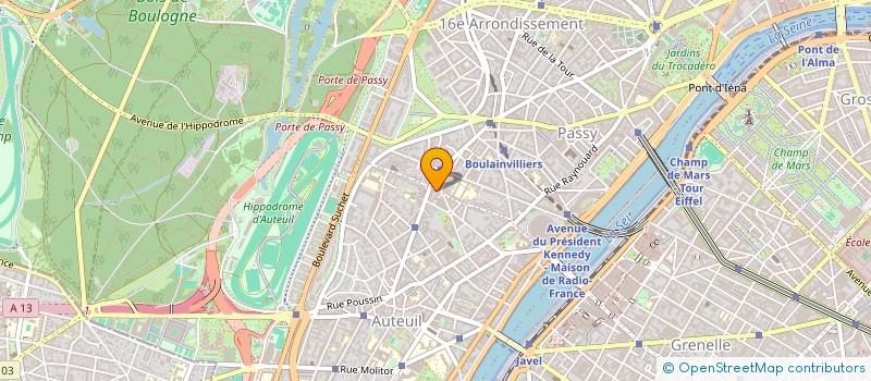 localisation de l'entreprise L F B à PARIS