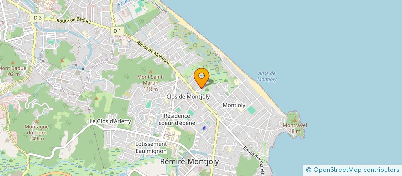 localisation de l'entreprise L.F.C  REMIRE-MONTJOLY