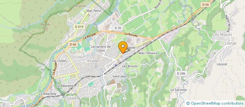 localisation de l'entreprise L.F.C. PRADES à PRADES