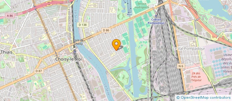 localisation de l'entreprise L & F COSMETICS à CHOISY-LE-ROI