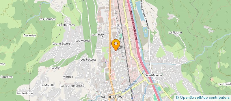localisation de l'entreprise L F ELECTRICITE à SALLANCHES