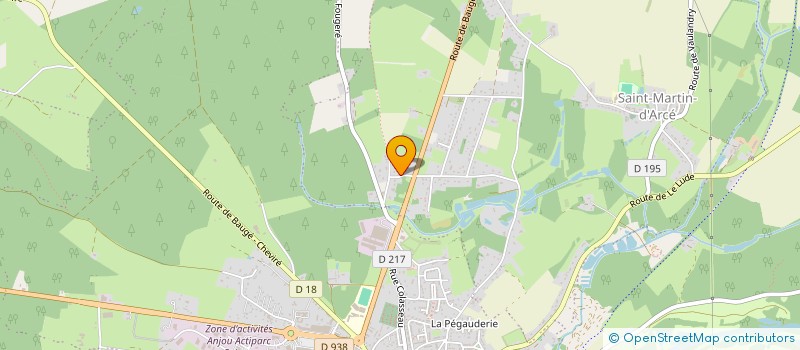 localisation de l'entreprise L.F FLAMMES à BAUGE-EN-ANJOU
