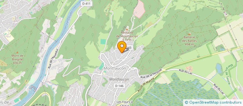 localisation de l'entreprise L.F.G.  MONTFAUCON