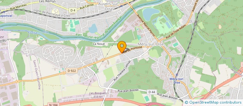 localisation de l'entreprise L&F INVEST  MERY-SUR-OISE