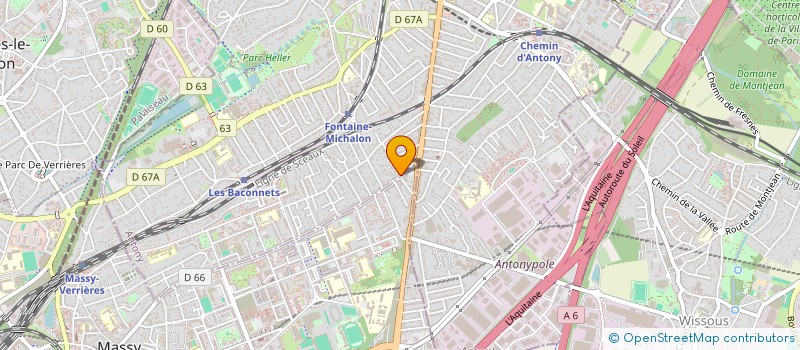 localisation de l'entreprise L.F.J à ANTONY