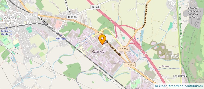 localisation de l'entreprise L.F.K à MOIRANS