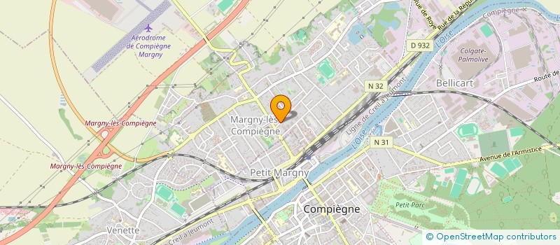 localisation de l'entreprise L.F.L.  MARGNY-LES-COMPIEGNE