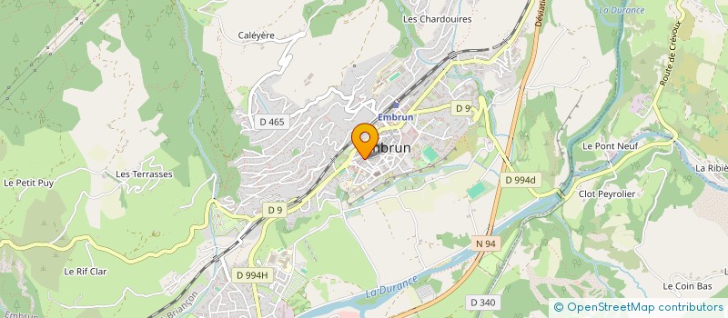 localisation de l'entreprise L.F.P.E.  LES ORRES