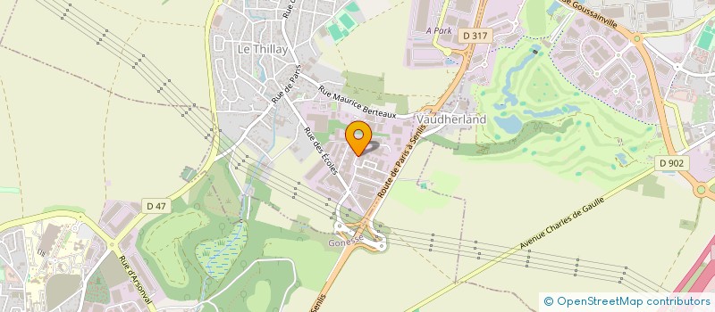 localisation de l'entreprise L.F.P. IMMOBILIER  LE THILLAY