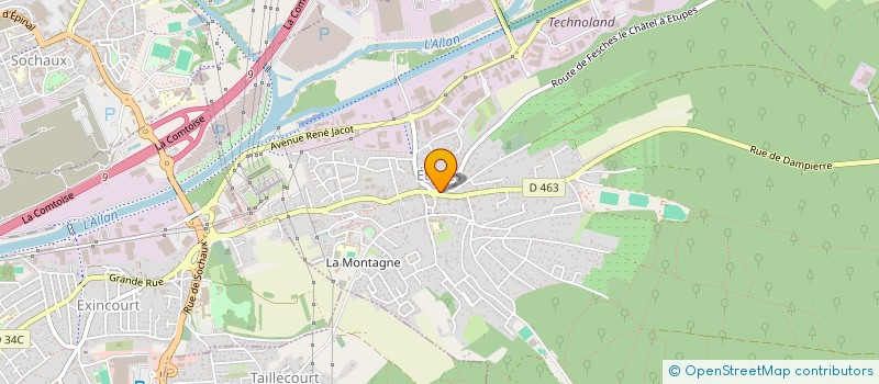 localisation de l'entreprise L.F.S.V  ETUPES