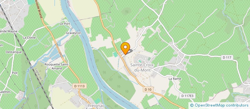 localisation de l'entreprise L.F. SERVICES  SAINTE-CROIX-DU-MONT