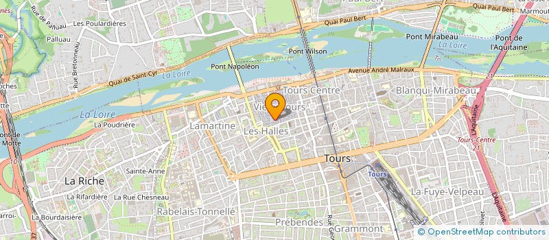 localisation de l'entreprise L.G à TOURS