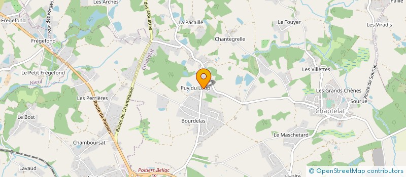 localisation de l'entreprise L&G à CHAPTELAT