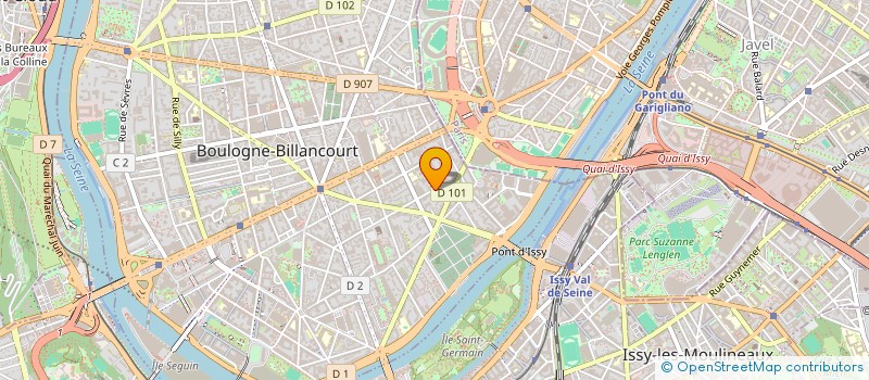localisation de l'entreprise L G à BOULOGNE-BILLANCOURT