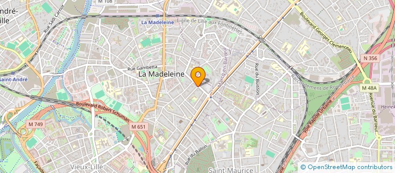 localisation de l'entreprise L&G à LA MADELEINE