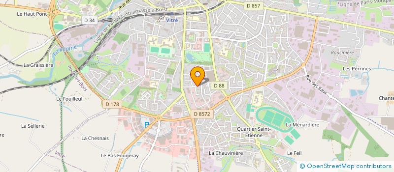 localisation de l'entreprise L&G à VITRE