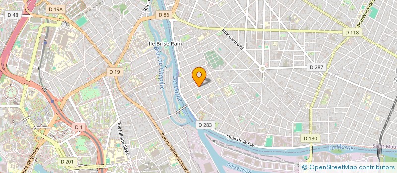 localisation de l'entreprise L.G.A à SAINT-MAUR-DES-FOSSES