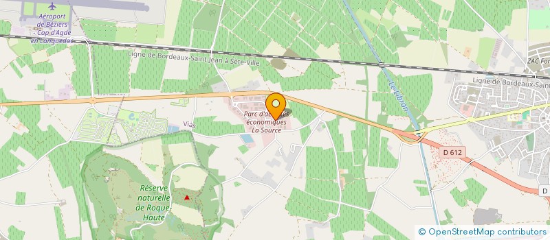 localisation de l'entreprise L.G.B. à VIAS