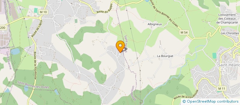 localisation de l'entreprise L.G.B. INVEST  SAINT-BONNET-LES-OULES