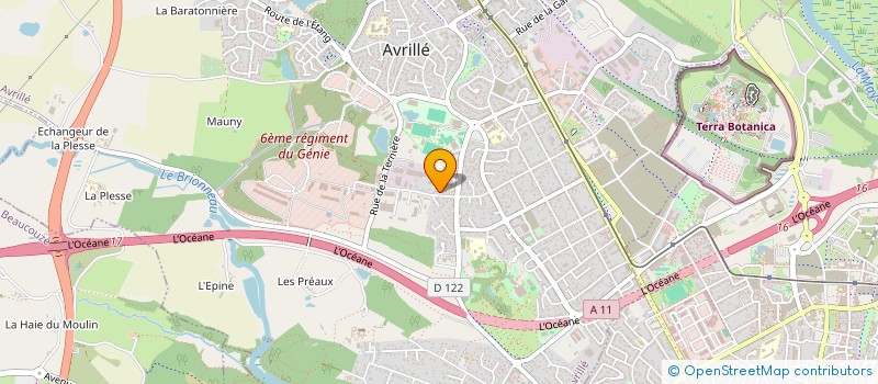 localisation de l'entreprise L.G.C.  AVRILLE