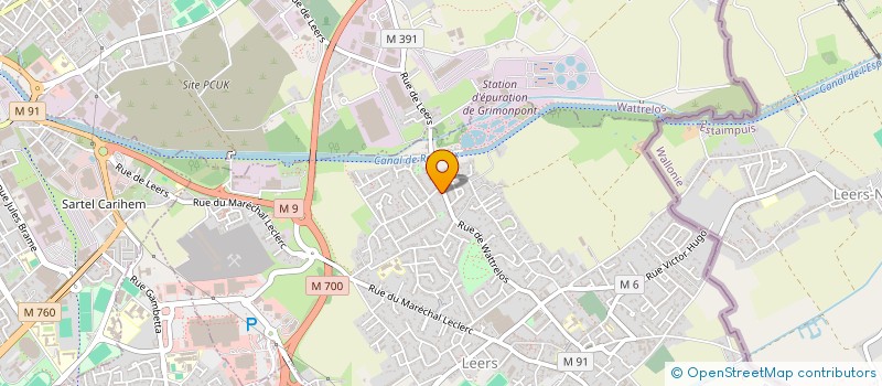 localisation de l'entreprise L.G. CLUB SARL  LEERS