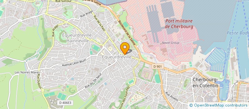 localisation de l'entreprise L.G COIFFURE  CHERBOURG-EN-COTENTIN