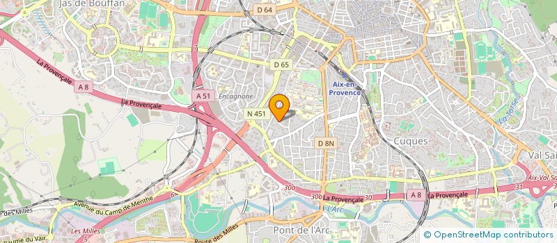 localisation de l'entreprise L.& G.CONSEIL INFORMATIQUE à AIX-EN-PROVENCE