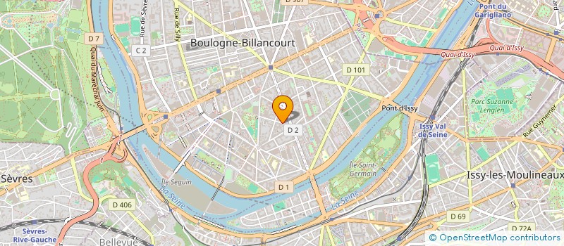 localisation de l'entreprise L.G.D.B à BOULOGNE-BILLANCOURT