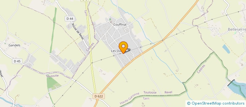 localisation de l'entreprise L G D R  REVEL