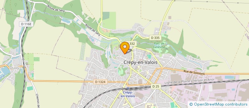 localisation de l'entreprise L.G DE PRAIA  CREPY-EN-VALOIS