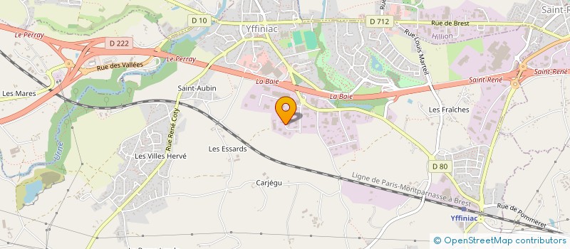 localisation de l'entreprise L.G.F.  YFFINIAC