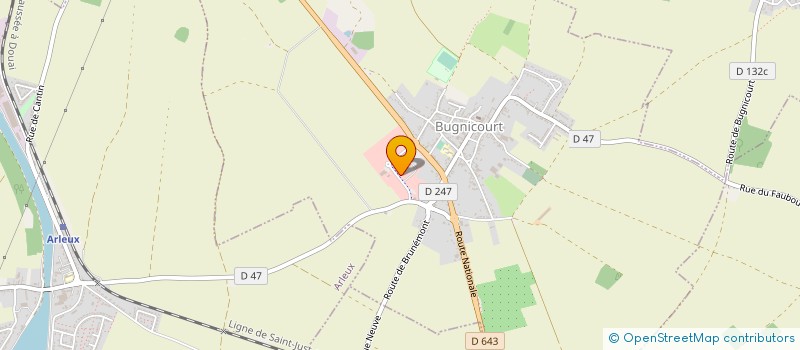 localisation de l'entreprise L.G.FROID à BUGNICOURT