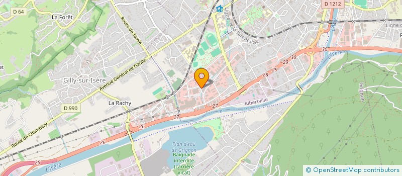 localisation de l'entreprise L G G  ALBERTVILLE