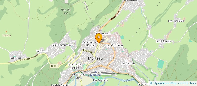 localisation de l'entreprise L.G.I.  MORTEAU