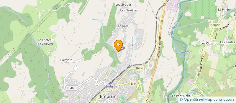 localisation de l'entreprise L.G. IMMO  EMBRUN