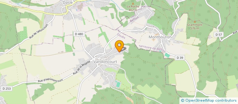 localisation de l'entreprise L.G.L.B.  VANDONCOURT