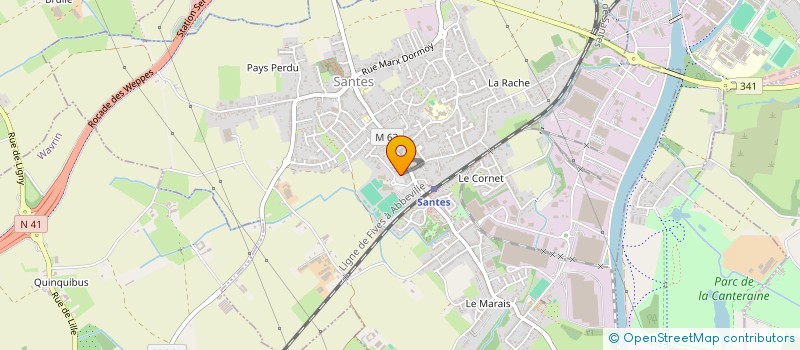 localisation de l'entreprise L.G.L L'ESCALE  SANTES