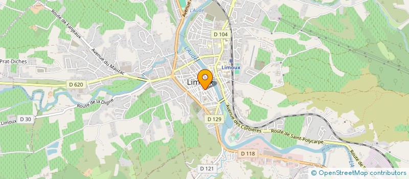 localisation de l'entreprise L.G.N.  LIMOUX