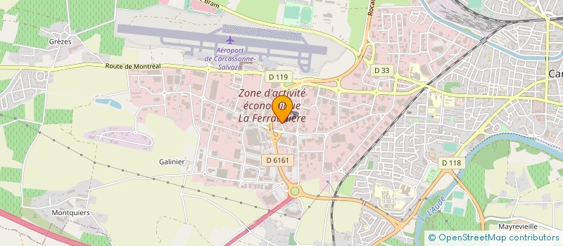 localisation de l'entreprise L.G.N.S.  CARCASSONNE