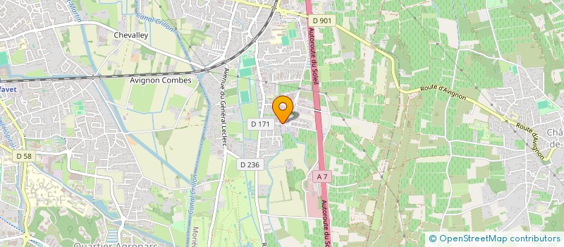 localisation de l'entreprise L.G.P.  MORIERES-LES-AVIGNON