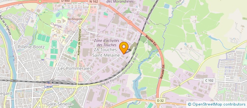 localisation de l'entreprise L.G.P. à LAVAL