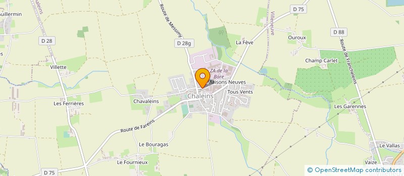 localisation de l'entreprise L.G. PISCINES  CHALEINS