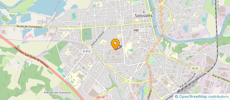 localisation de l'entreprise L.G.PLOMBERIE SERVICE à SOISSONS