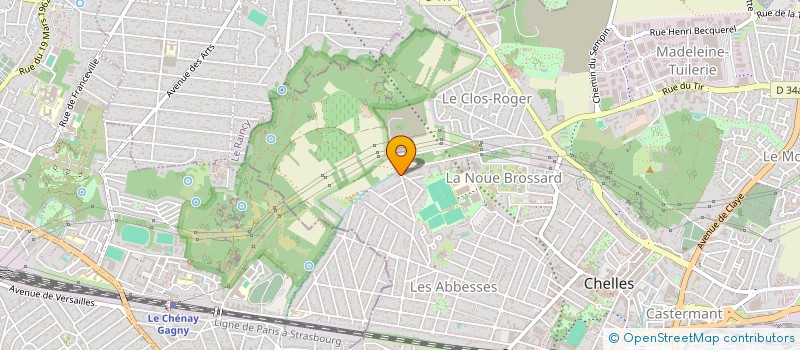 localisation de l'entreprise L.G.R.  CHELLES