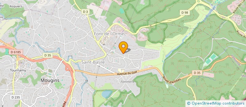 localisation de l'entreprise L.G.R GRASSE  MOUGINS