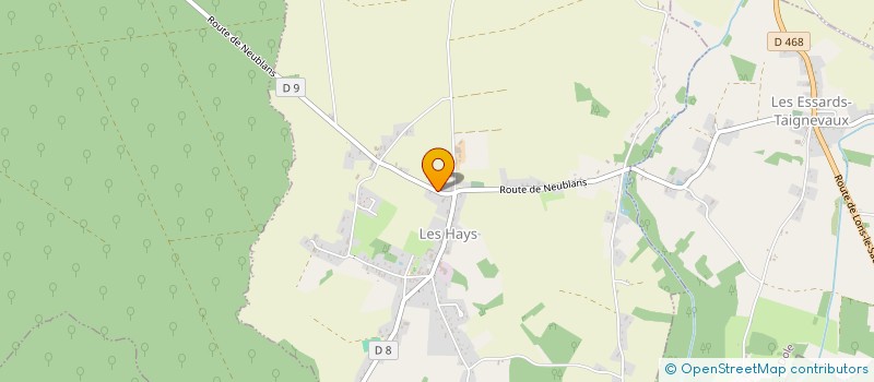 localisation de l'entreprise L.G.R. PAYSAGE  LES HAYS