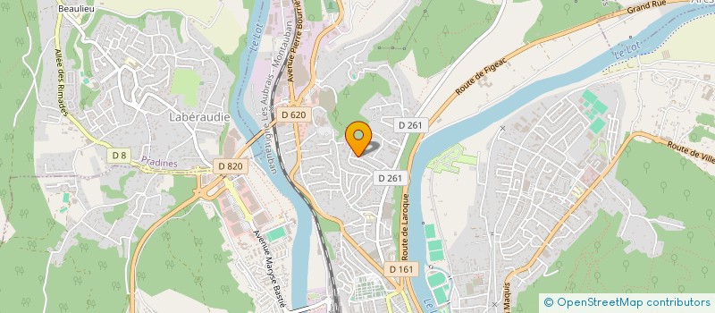 localisation de l'entreprise L.G.S  CAHORS