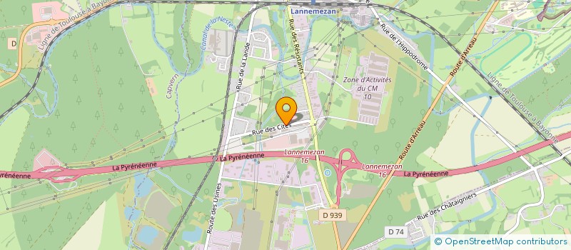 localisation de l'entreprise L.G.S.O. à LANNEMEZAN