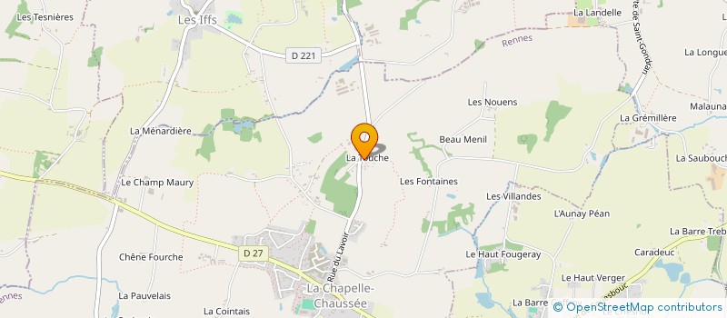 localisation de l'entreprise L.G. SOLAIRE  LA CHAPELLE-CHAUSSEE