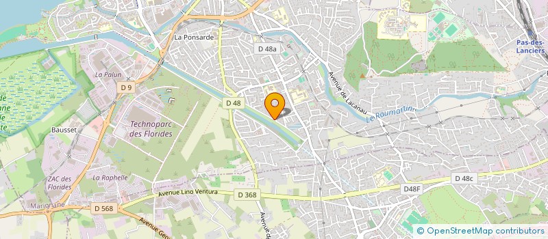 localisation de l'entreprise L.G.V.T.P  MARIGNANE